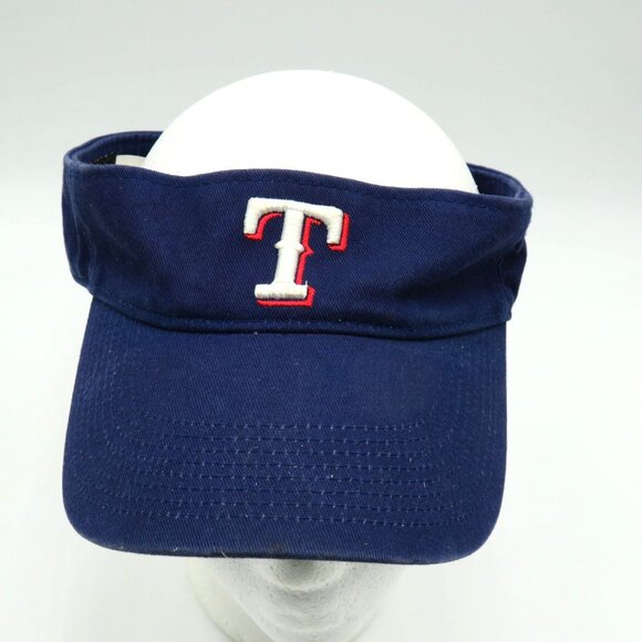 Texas Rangers Hat Nike Adjustable Blue Visor Cap Embroidered Logo MLB Baseball - Picture 2 of 9